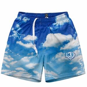 Blue Sky Patterned Men's Shorts